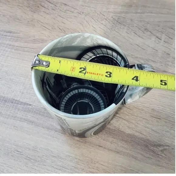 Washington Space Needle Mug Cup Seattle Black Gray Travel Keepsake Architecture - Picture 10 of 10